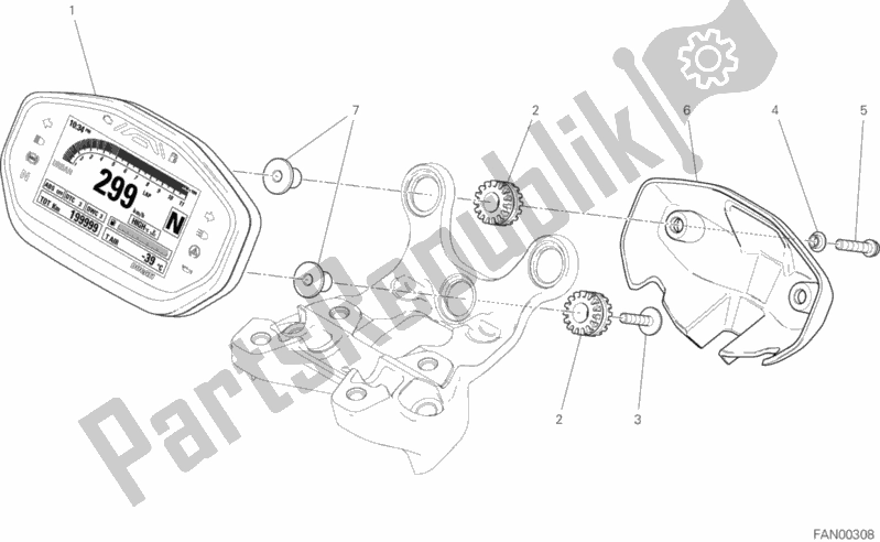 Toutes les pièces pour le Tableau De Bord du Ducati Monster 1200 S 2020